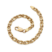 Bracciale - 18 carati Oro giallo - Made in Italy - Handmade