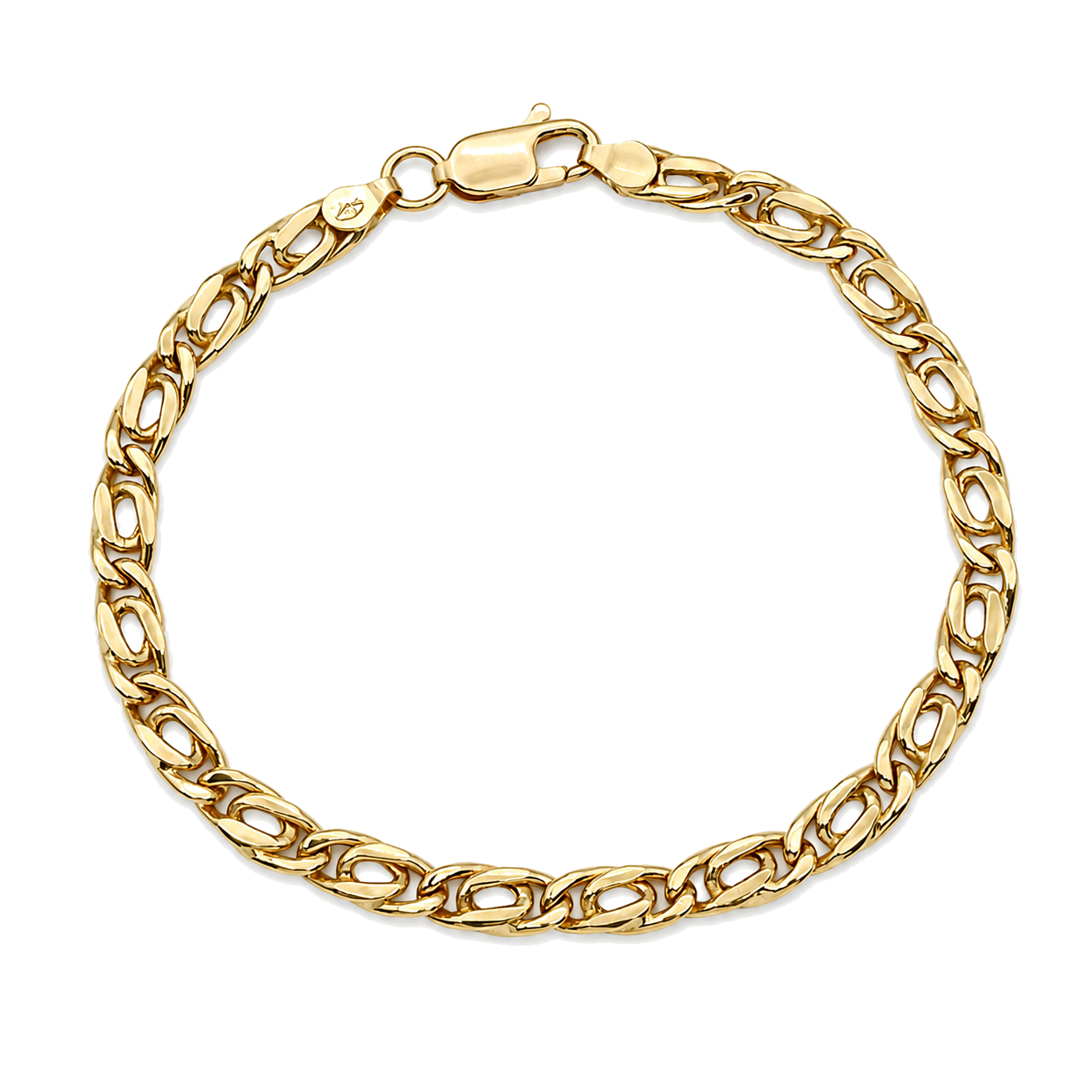 Bracciale - 18 carati Oro giallo - Made in Italy - Handmade