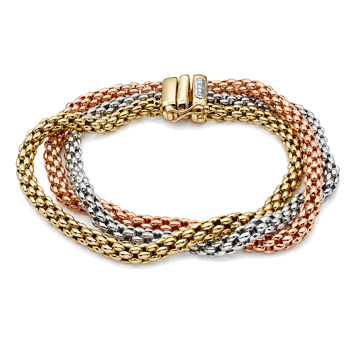 Bracciale - 18 carati Oro giallo, Oro rosa, Oro bianco - Handmade - Made in Italy