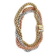 Bracciale - 18 carati Oro giallo, Oro rosa, Oro bianco - Handmade - Made in Italy