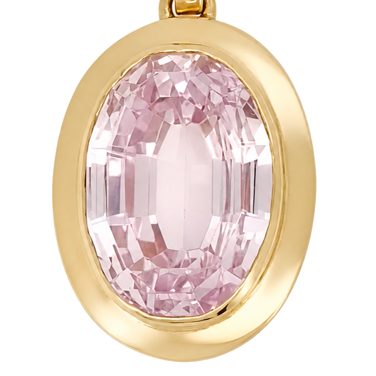 Ciondolo - 18 carati Oro giallo - 5.00ct. tw. Quarzo - Made in Italy - Handmade