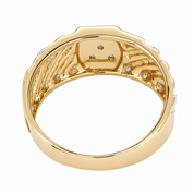 Anello - 18 carati Oro bianco, Oro giallo, Oro rosa - 0.03ct. tw. Diamante (Naturale) - Made in Italy - Handmade