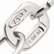 Collana con ciondolo - 18 carati Oro bianco - 0.18ct. tw. Diamante (Naturale) - Made in Italy - Handmade