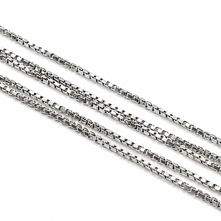 Collana con ciondolo - 18 carati Oro bianco - 0.18ct. tw. Diamante (Naturale) - Made in Italy - Handmade