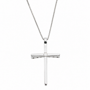 Collana con ciondolo - 18 carati Oro bianco - 0.18ct. tw. Diamante (Naturale) - Made in Italy - Handmade