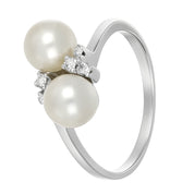 Anello - 18 carati Oro bianco - 0.14ct. tw. Diamante (Naturale)