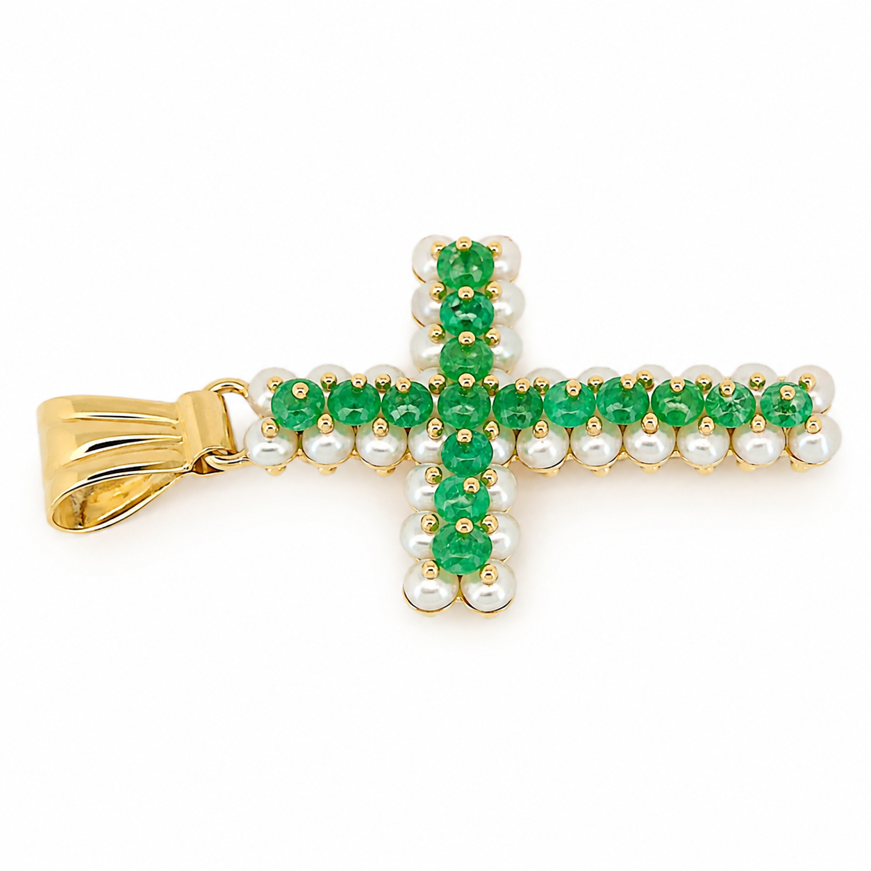 Ciondolo - 18 carati Oro giallo, Agata - perline - Made in Italy - Handmade