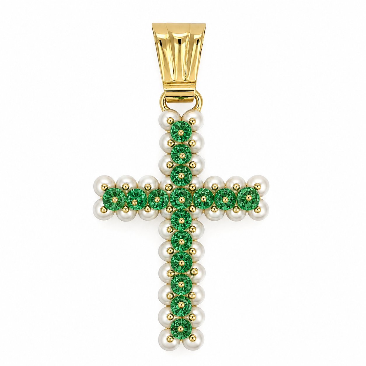 Ciondolo - 18 carati Oro giallo, Agata - perline - Made in Italy - Handmade