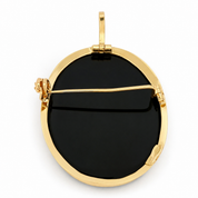 Ciondolo - 18 carati Oro giallo, Cammeo - Made in Italy - Handmade