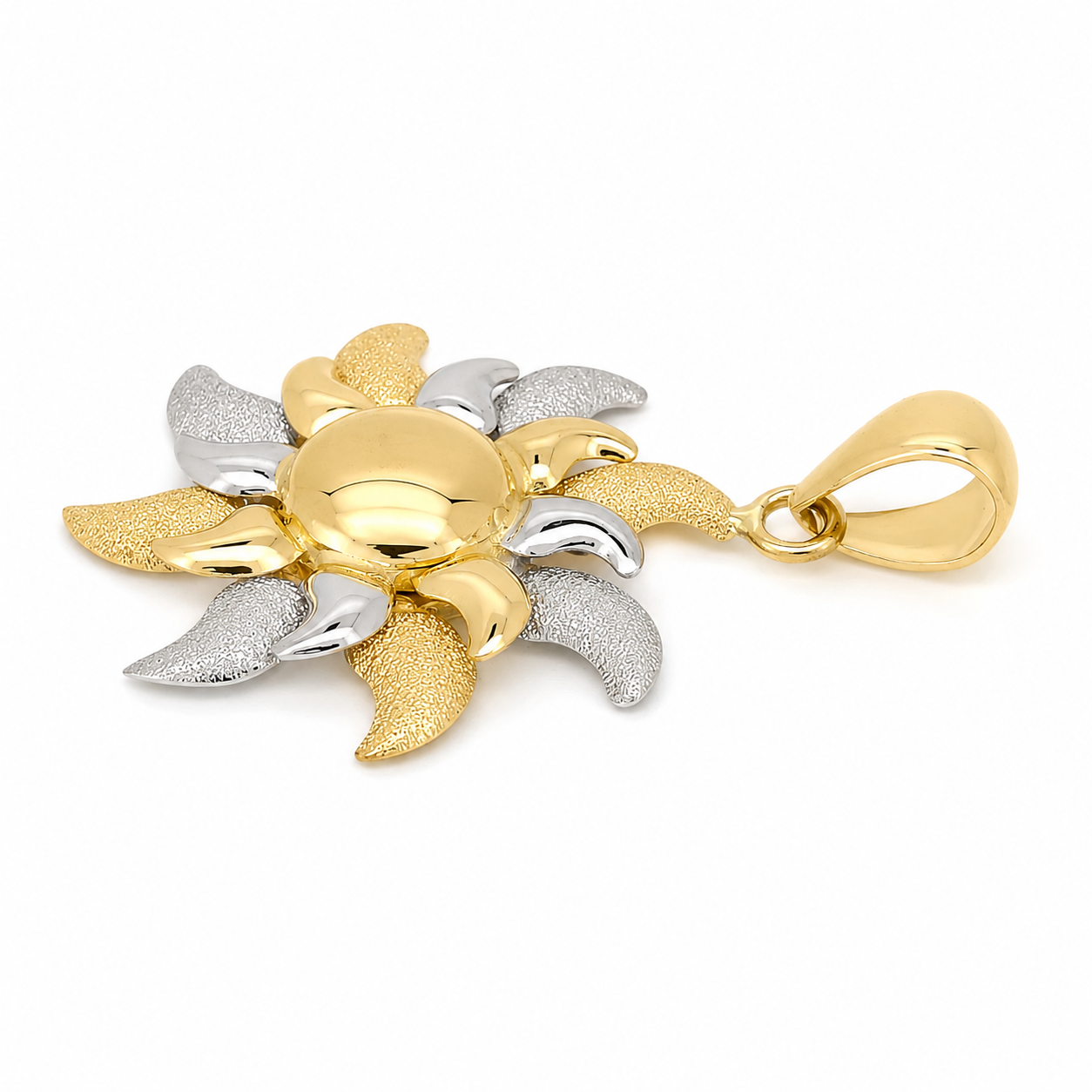 Ciondolo - 18 carati Oro bianco, Oro giallo - Made in Italy - Handmade