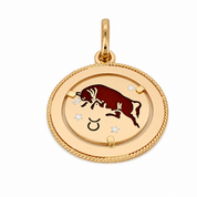 Ciondolo - 18 carati Oro giallo - Made in Italy - Handmade