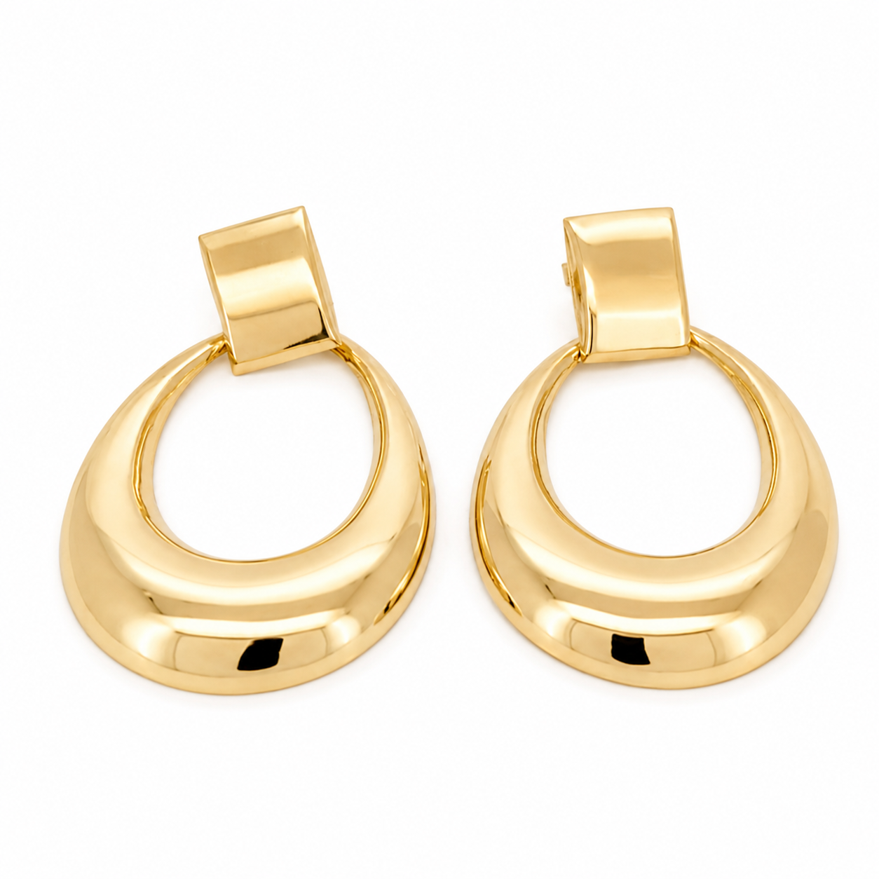 Orecchini - 18 carati Oro giallo - Made in Italy - Handmade