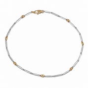 Bracciale - 18 carati Oro giallo, Oro bianco - Made in Italy -Handmade