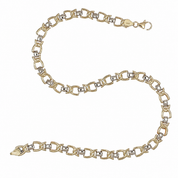 Collana - 18 carati Oro giallo, Oro bianco - Made in Italy - Handmade