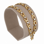 Collana - 18 carati Oro giallo, Oro bianco - Made in Italy - Handmade