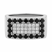 Anello - 18 carati Oro bianco - 0.93ct. tw. Diamante (Naturale)