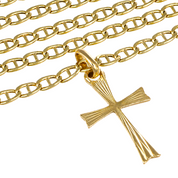 Collana con ciondolo - 18 carati Oro giallo - Made inItaly - Handmade