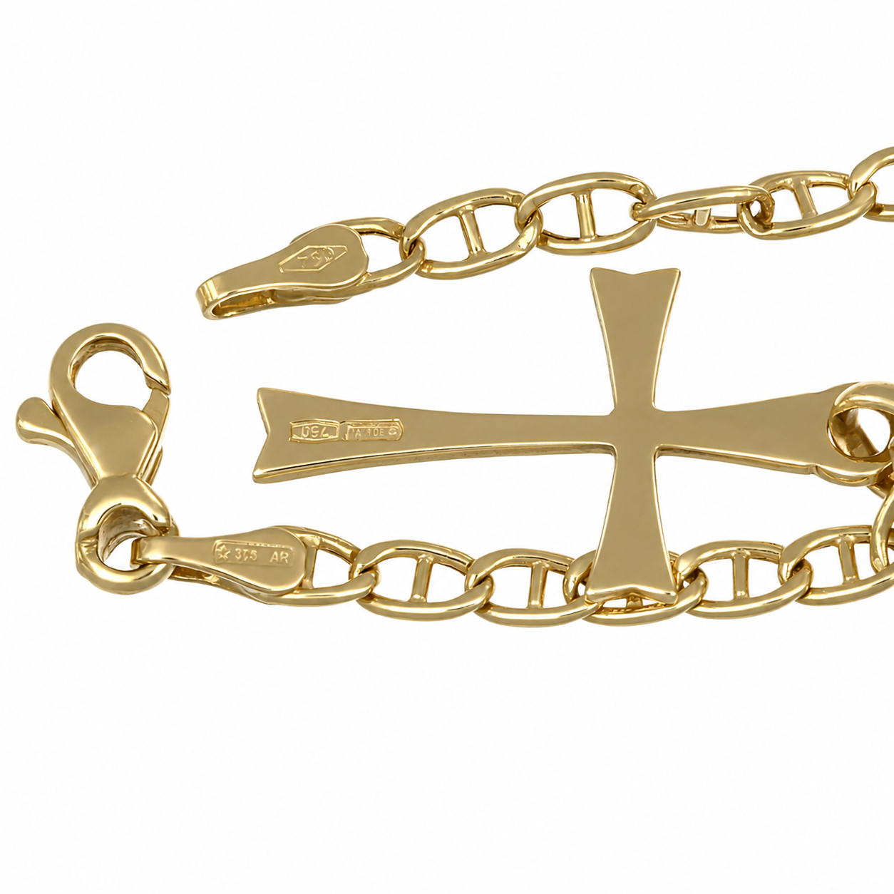 Collana con ciondolo - 18 carati Oro giallo - Made inItaly - Handmade