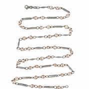 Collana - 18 carati Oro bianco, Oro rosa - Made in Italy - Handmade