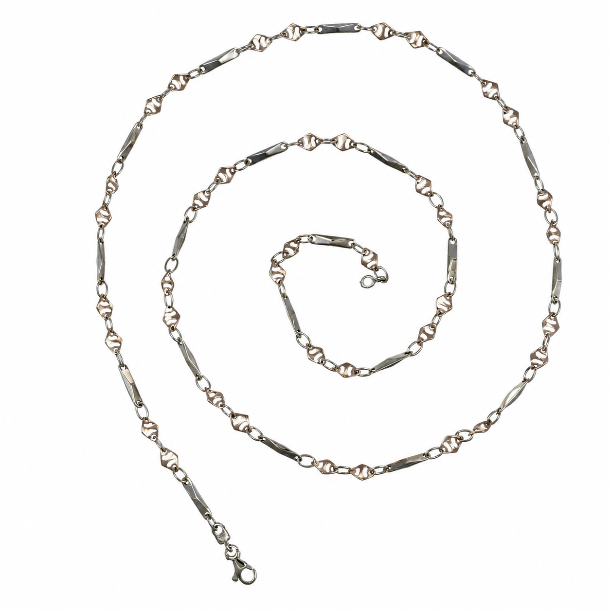 Collana - 18 carati Oro bianco, Oro rosa - Made in Italy - Handmade