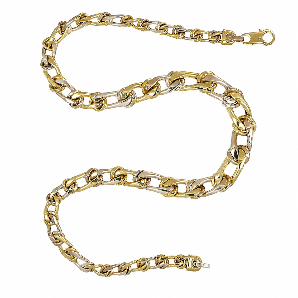 Collana - 18 carati Oro giallo, Oro bianco - Made in Italy - Handmade