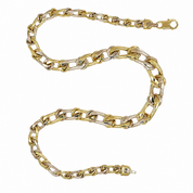 Collana - 18 carati Oro giallo, Oro bianco - Made in Italy - Handmade