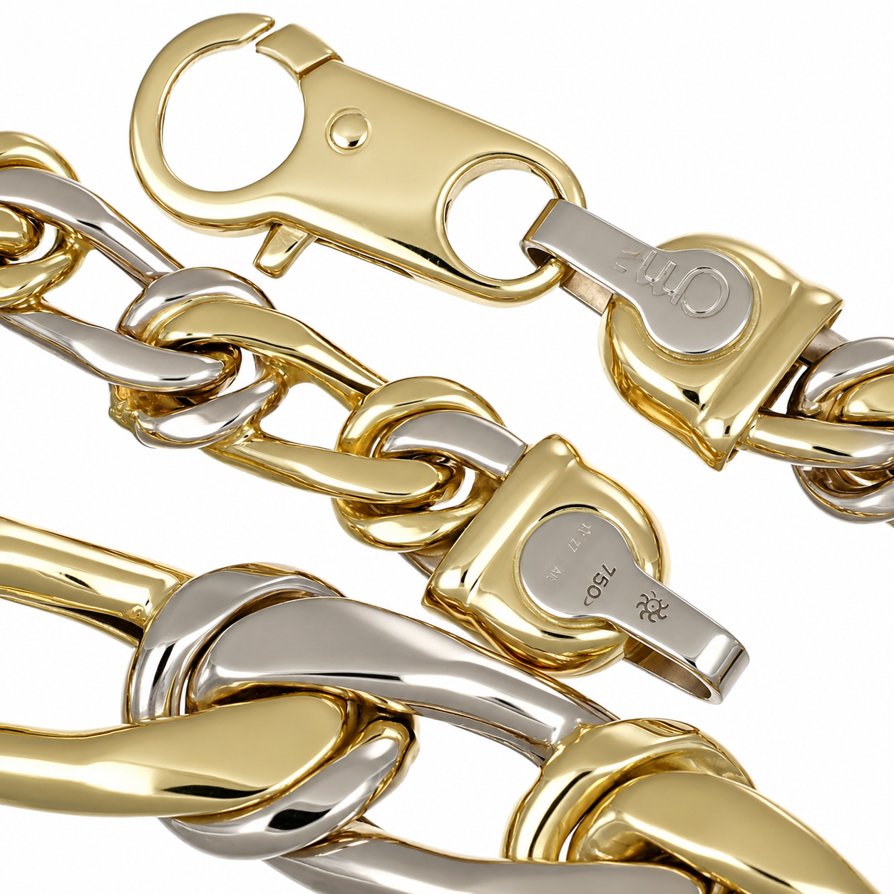 Collana - 18 carati Oro giallo, Oro bianco - Made in Italy - Handmade