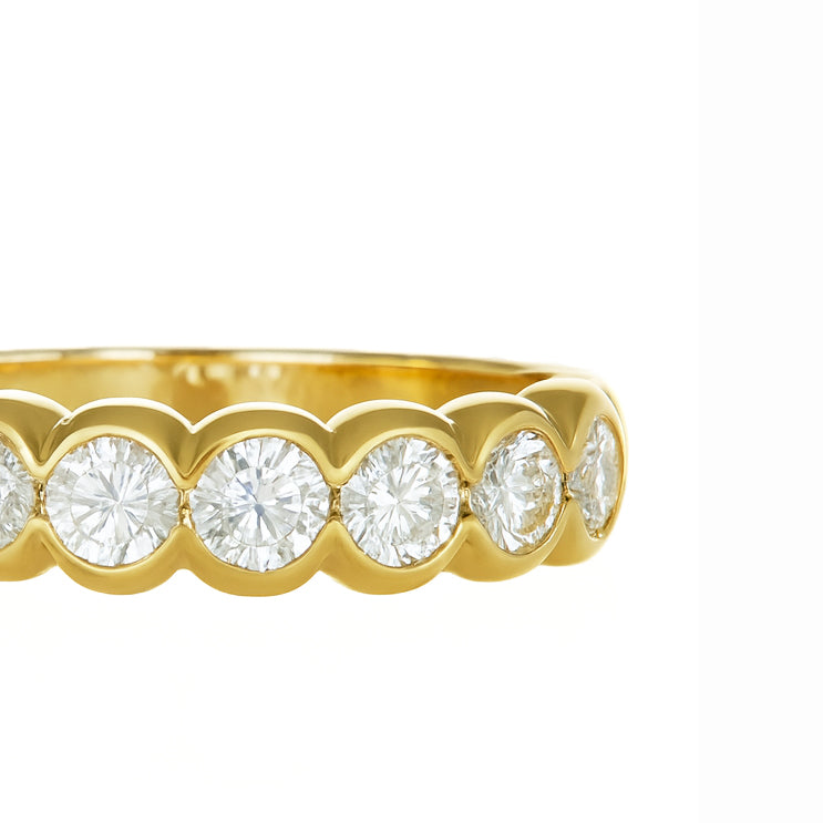 Anello - 18 carati Oro giallo - 0.63ct. tw. Diamante (Naturale)