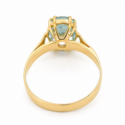 Anello - 18 carati Oro giallo - 2.00ct. tw. Acquamarina - Made in italy -Handmade