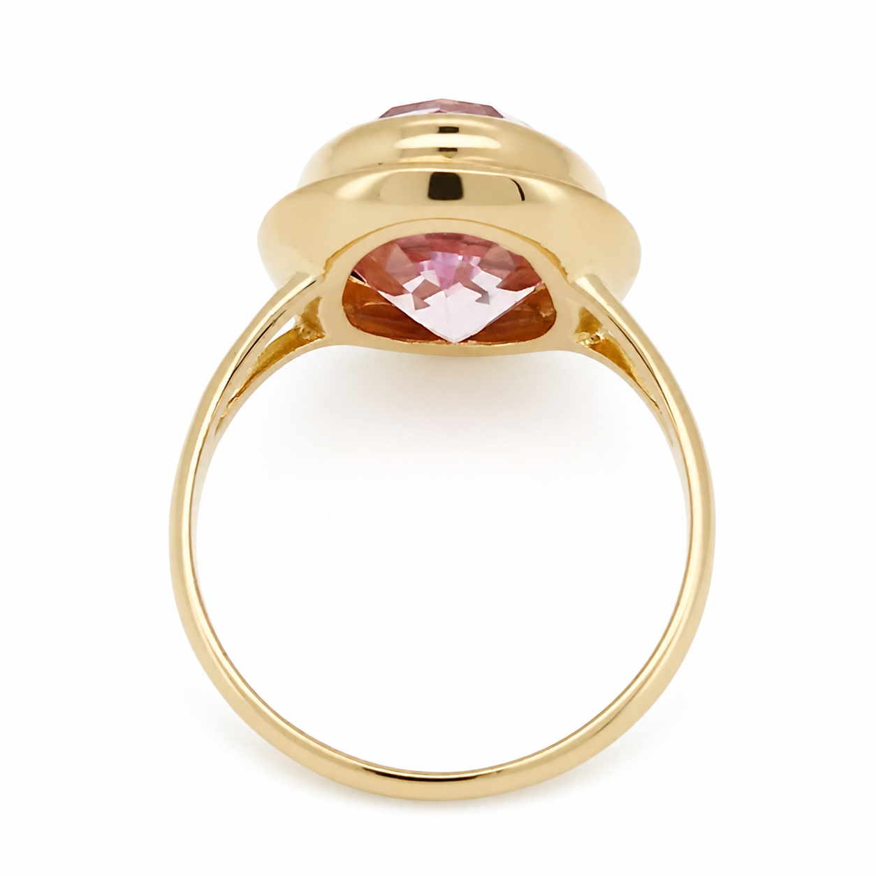Anello - 18 carati Oro giallo - 6.00ct. tw. Quarzo - Made in Italy - Handmade