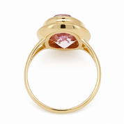 Anello - 18 carati Oro giallo - 6.00ct. tw. Quarzo - Made in Italy - Handmade
