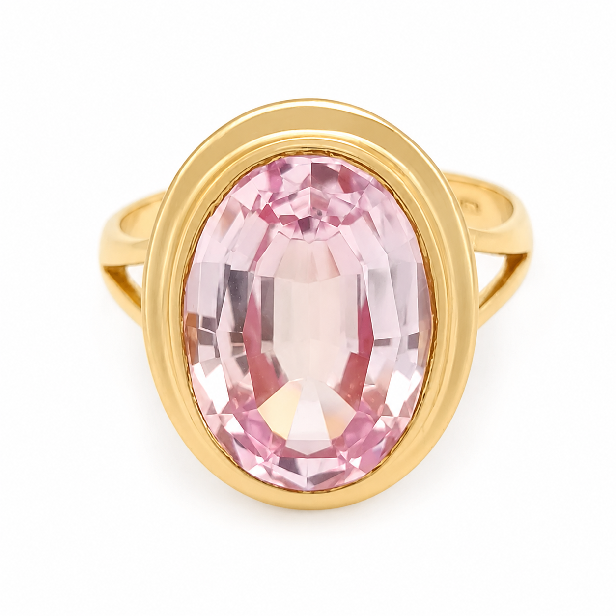 Anello - 18 carati Oro giallo - 6.00ct. tw. Quarzo - Made in Italy - Handmade