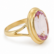 Anello - 18 carati Oro giallo - 6.00ct. tw. Quarzo - Made in Italy - Handmade