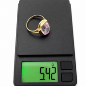 Anello - 18 carati Oro giallo - 6.00ct. tw. Quarzo - Made in Italy - Handmade