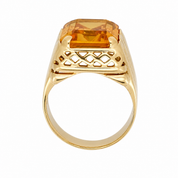 Anello - 9 kt Oro giallo - 7.00ct. tw. Quarzo - Made in Italy - Handmade