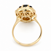 Anello - 18 carati Oro giallo - 1.05ct. tw. Granato - Made in Italy - Handmade