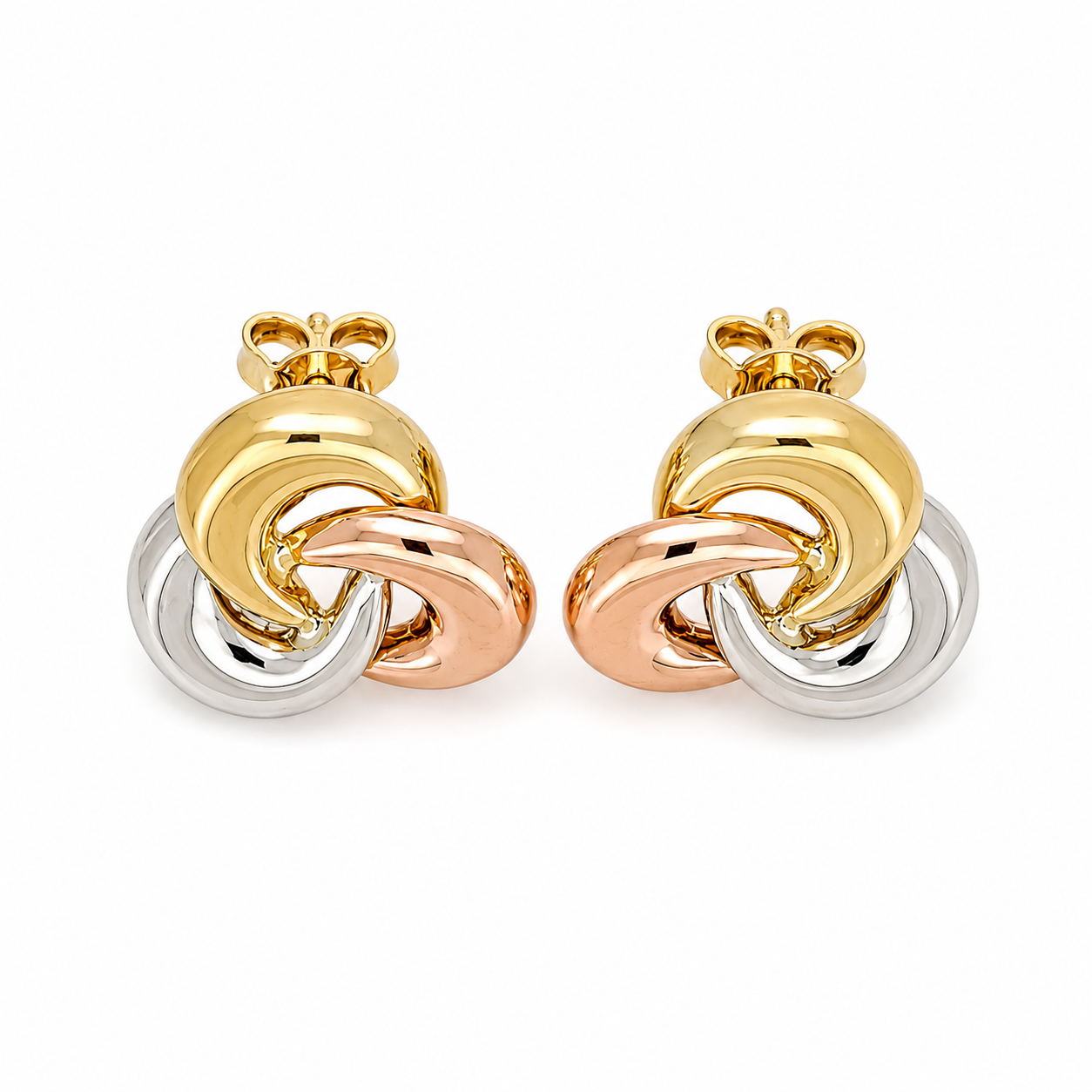 Orecchini - 18 carati Oro giallo, Oro rosa, Oro bianco - Made in Italy - Handmade