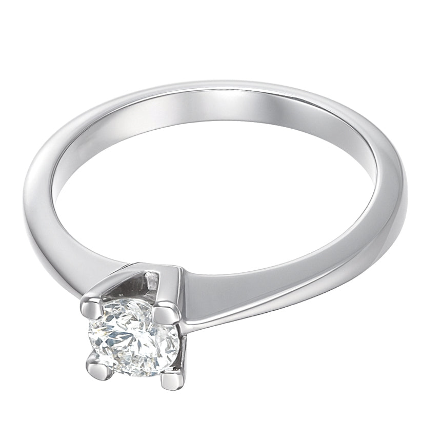 Anello - 18 carati Oro bianco - 0.40ct. tw. Diamante (Naturale)