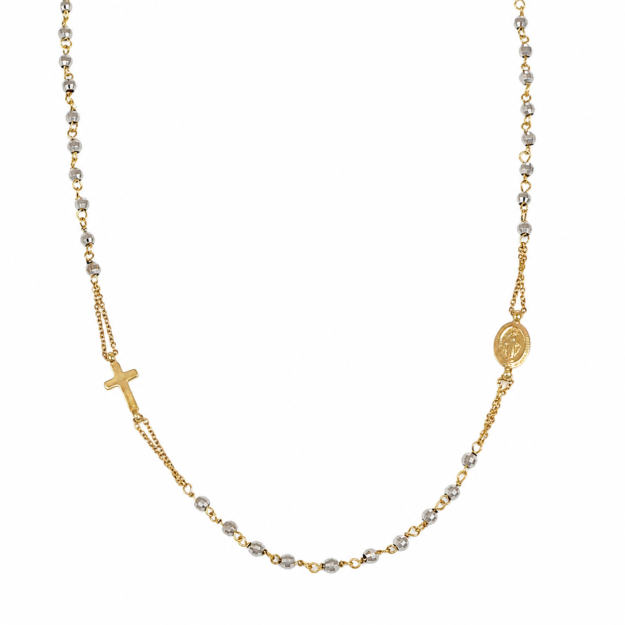 Collana - 18 carati Oro giallo, Oro bianco - Made in Italy - Handmade