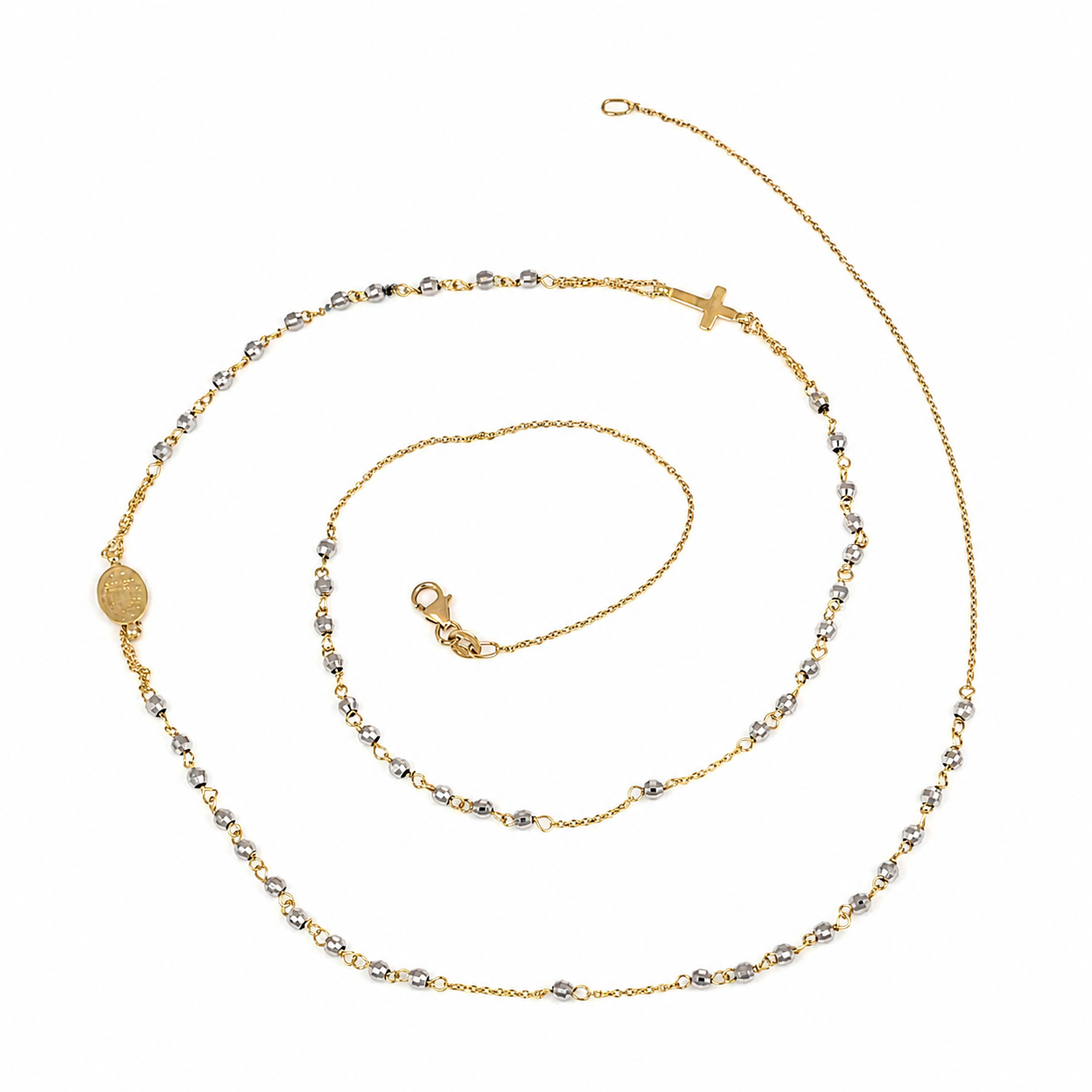 Collana - 18 carati Oro giallo, Oro bianco - Made in Italy - Handmade