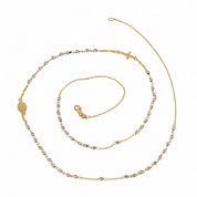 Collana - 18 carati Oro giallo, Oro bianco - Made in Italy - Handmade