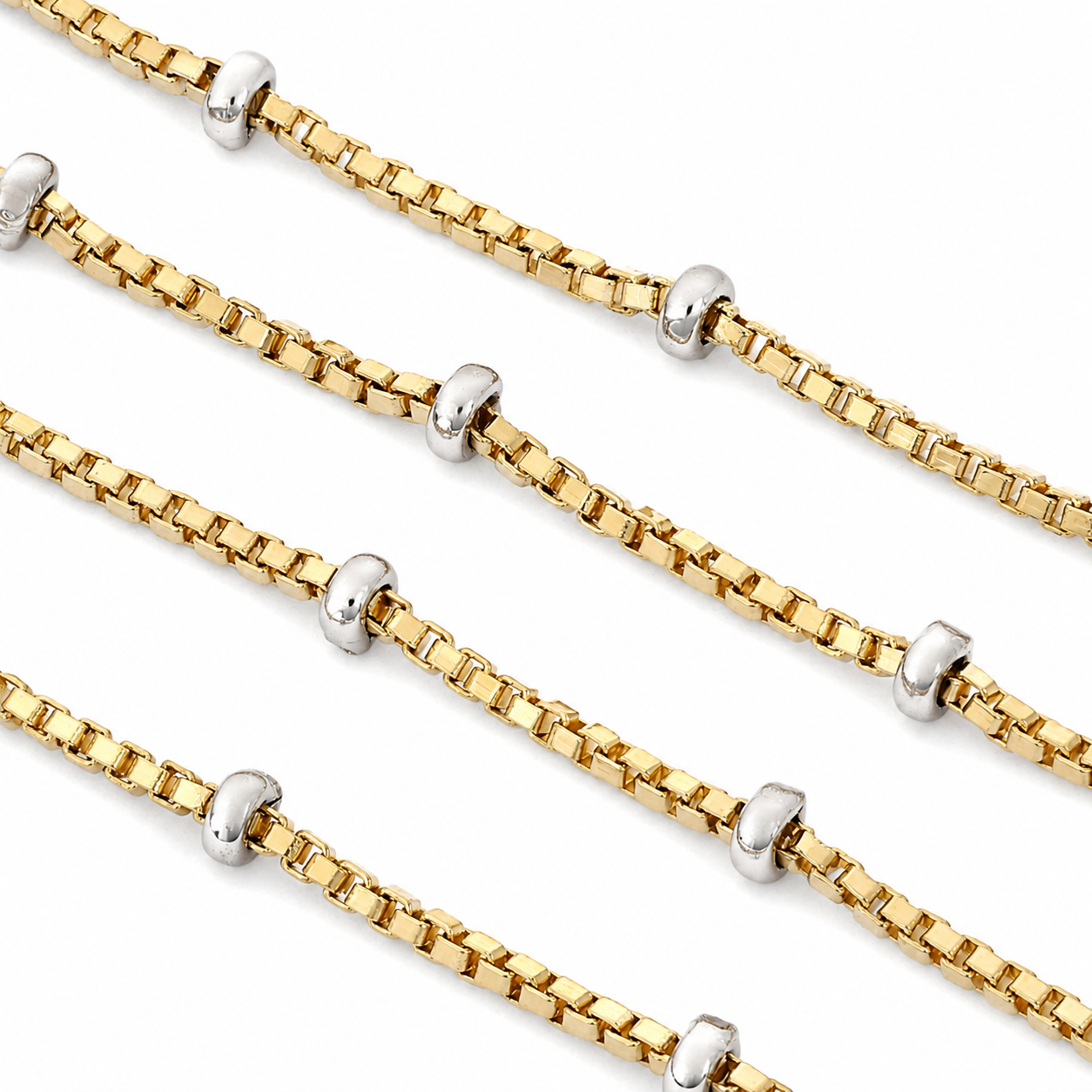 Collana - 18 carati Oro giallo, Oro bianco - Made in Italy - Handmade