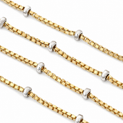 Collana - 18 carati Oro giallo, Oro bianco - Made in Italy - Handmade