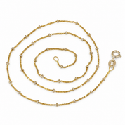 Collana - 18 carati Oro giallo, Oro bianco - Made in Italy - Handmade