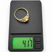 Anello - 18 carati Oro giallo - 0.88ct. tw. Zaffiro - Diamante - Made in Italy - Handmade
