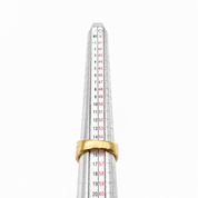 Anello - 18 carati Oro giallo, Oro bianco - 1.26ct. tw. Diamante (Naturale) - Made in Italy - Handmade