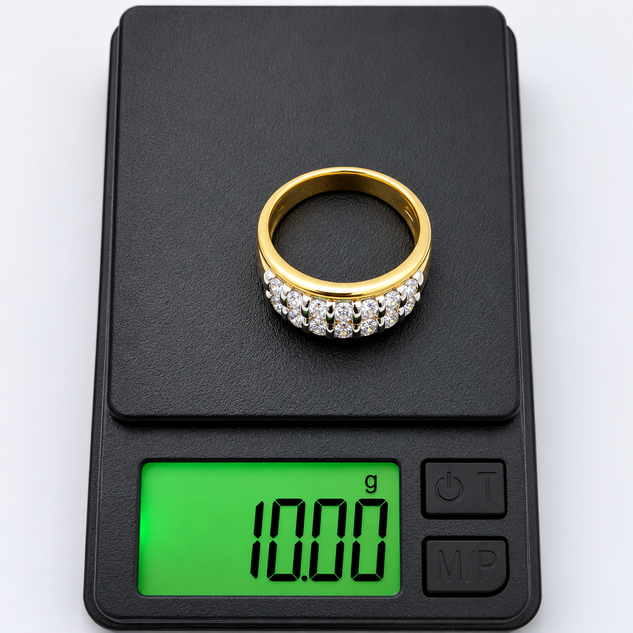 Anello - 18 carati Oro giallo, Oro bianco - 1.26ct. tw. Diamante (Naturale) - Made in Italy - Handmade