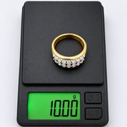 Anello - 18 carati Oro giallo, Oro bianco - 1.26ct. tw. Diamante (Naturale) - Made in Italy - Handmade