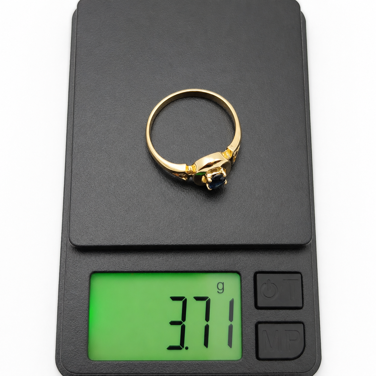 Anello - 18 carati Oro giallo - 0.51ct. tw. Zaffiro - Diamante - Made in Italy - Handmade