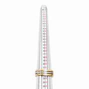 Anello - 18 carati Oro giallo, Oro bianco - 0.10ct. tw. Diamante (Naturale) - Made in Italy - Handmade